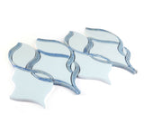 Twirl Shape Italian Calacatta Marble - Sapphire