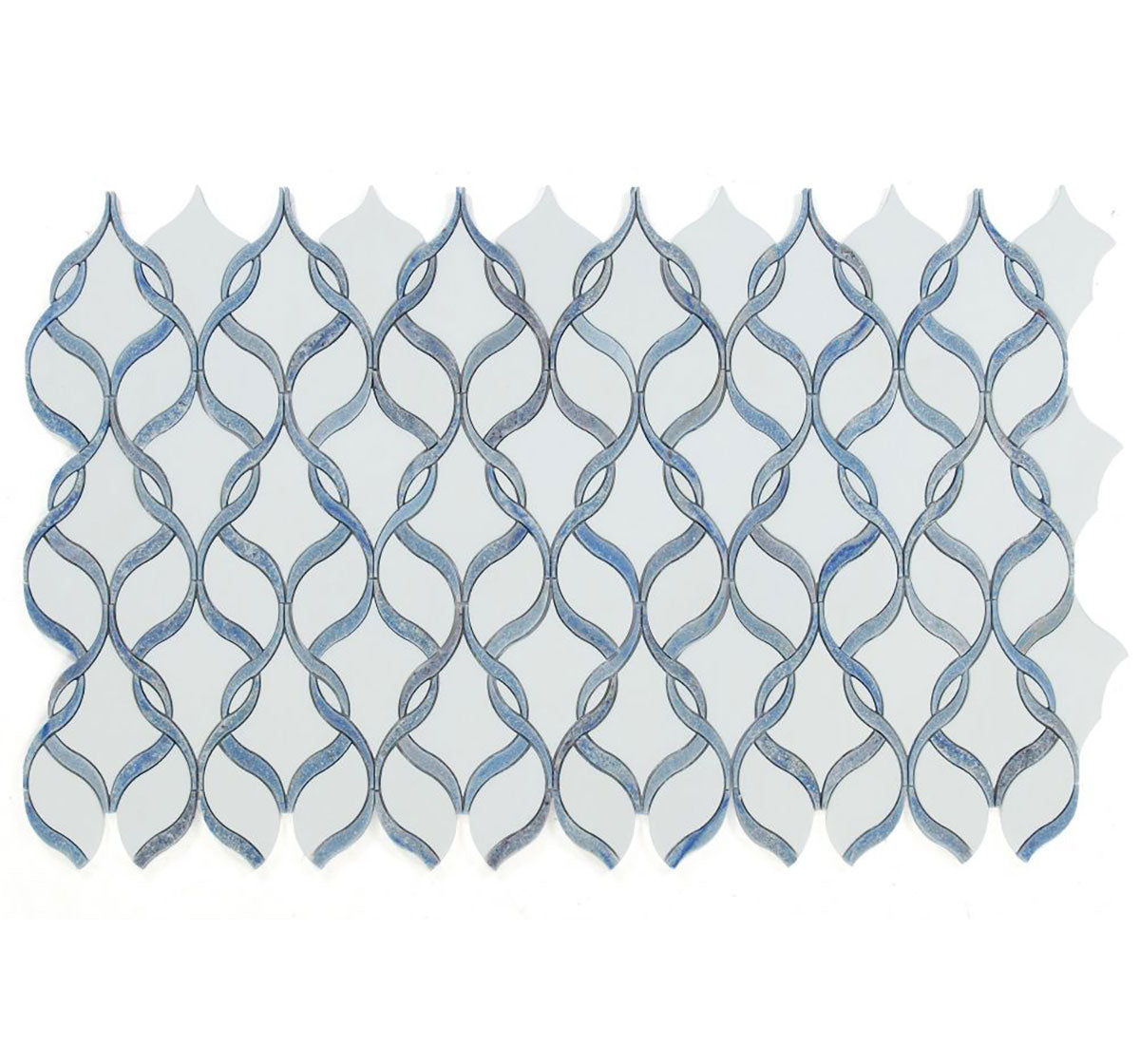 Twirl Shape Italian Calacatta Marble - Sapphire