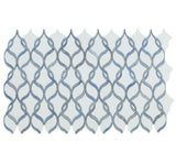 Twirl Shape Italian Calacatta Marble - Sapphire