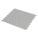 Mosaic Handmade Porcelain Penny Round - City Grey Matte