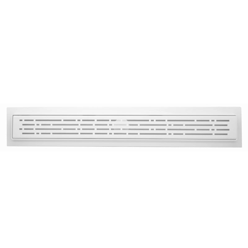 SereneDrains Linear Shower Drain Broken Lane - Matte White 47
