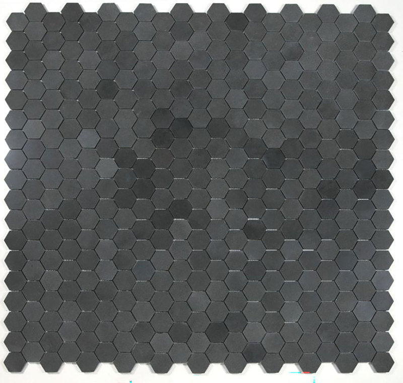 Mosaics Marble Basalt Hexagon - Basalt