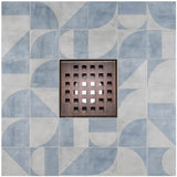 SereneDrains Square Shower Drain Traditional Square 4 ORB