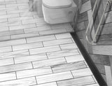 Quartz Linear Shower Drain Matte Black - Flag 48