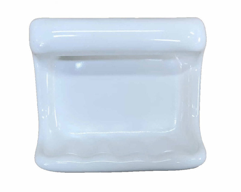 Porcelain Soap Dish with Wash Cloth - Premium Colors