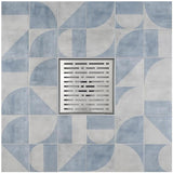 SereneDrains Square Shower Drain Broken Lane Brushed 6