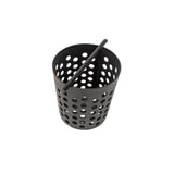 SereneDrains Hair Trap for Shower Drain Hair Catcher Basket Filter Strainer Black