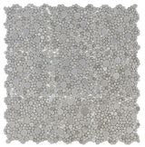 Mosaic Porcelain Tile Mancala Pebble Series - Grey