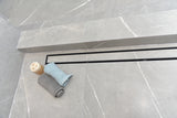 SereneDrains Linear Shower Drain Tile Insert Matte Black 24