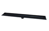 SereneDrains Linear Shower Drain Tile Insert Matte Black 24