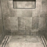 Custom Grates shower drain Tile Insert - Matte Black CUSTOM