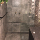 Custom Grates shower drain Tile Insert - Matte Black CUSTOM