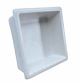 Recessed Shampoo Square Porcelain White Matte