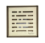 SereneDrains Square Shower Drain Broken Lane 4 Satin Gold