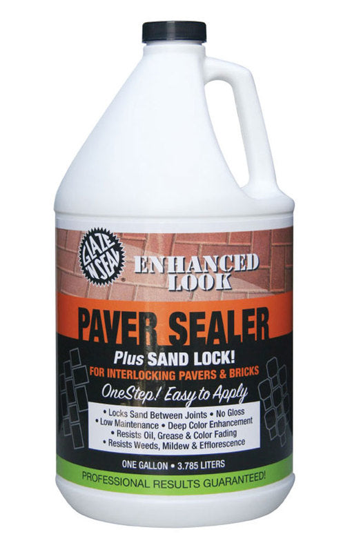 Glaze n Seal Enhanced Look Paver Sealer locks-in sand joints 1GL