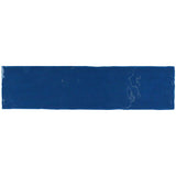 Kaleidoscope Handmade Ceramic Tile 3x12 - Indigo