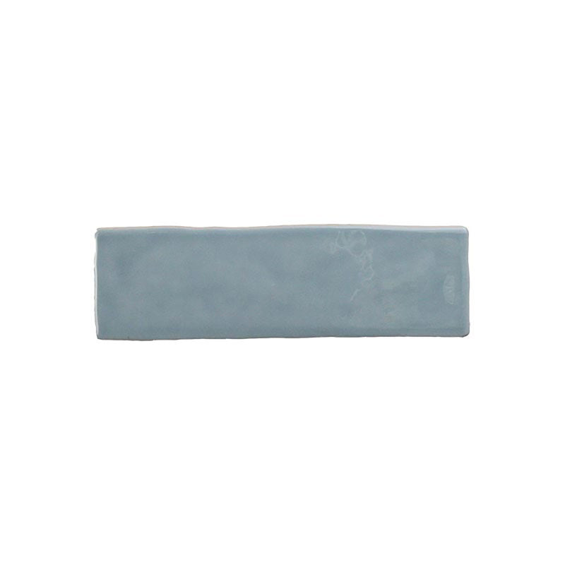 Kaleidoscope Handmade Ceramic Tile 2x8 - Sky Blue
