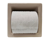 Porcelain Recessed Tissue Holder Parchment Glossy