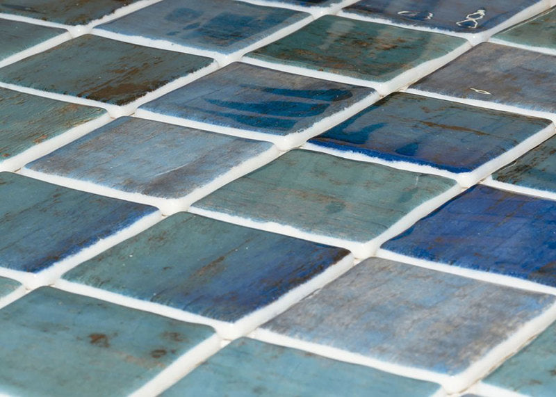 Mosaic Glass Tile The Reef Series 2 x 2 - Blue Fountain