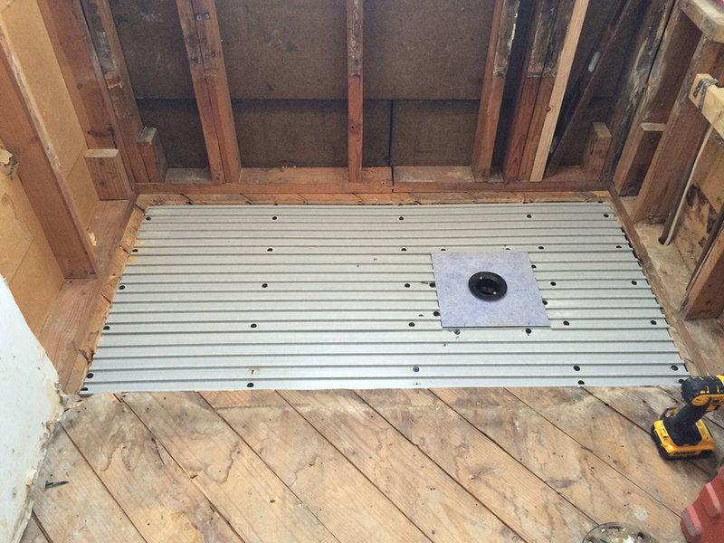ClearPath Curbless Shower System 3x6 ABS Drain