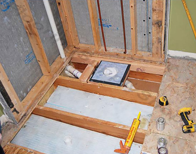 ClearPath Curbless Shower System 3x6 ABS Drain