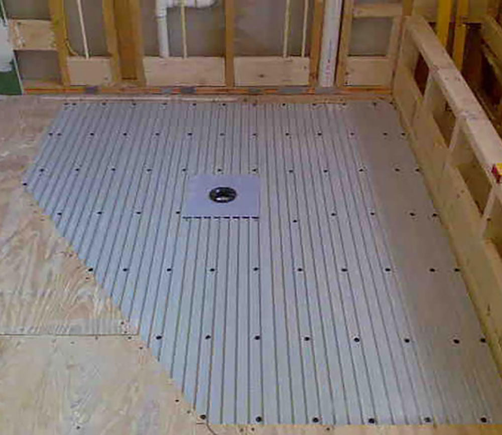 ClearPath Curbless Shower System 3x6 ABS Drain
