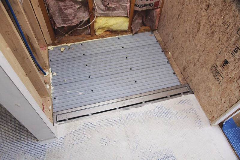 ClearPath Curbless Shower System 3x6 ABS Drain