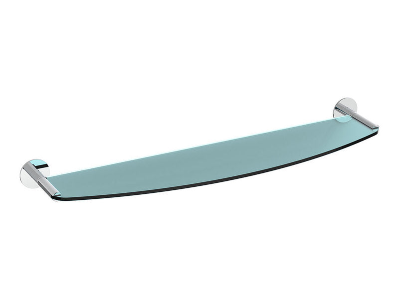 Tempered Glass Shelf OVAL with SS Brackets 24