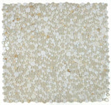 Calacatta Marble and Glass in Pebble look - Gold