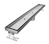 Quartz Linear Shower Drain Brushed Stainless - Tile Insert 55