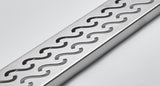 Quartz Linear Shower Drain Brushed Stainless - Hawaii 48