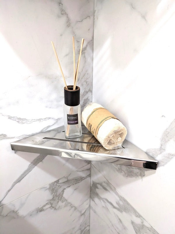 SereneDrains Triangle Shelf Stainless Steel - Polished Stainless 9