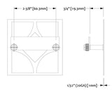 PermaTile Square Tile Wall Anchor - PT100-504