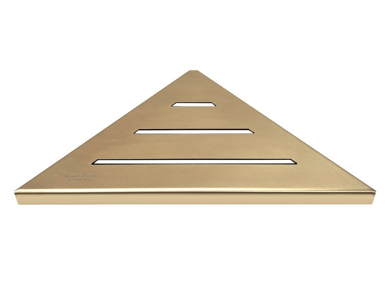 SereneDrains Triangle Shelf Stainless Steel - Satin Gold 9