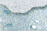 The Coin Series Glass Tile - Blue Laguna