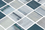 Mosaic Glass Tile The Reef Series 2 x 2 - Grey Blue