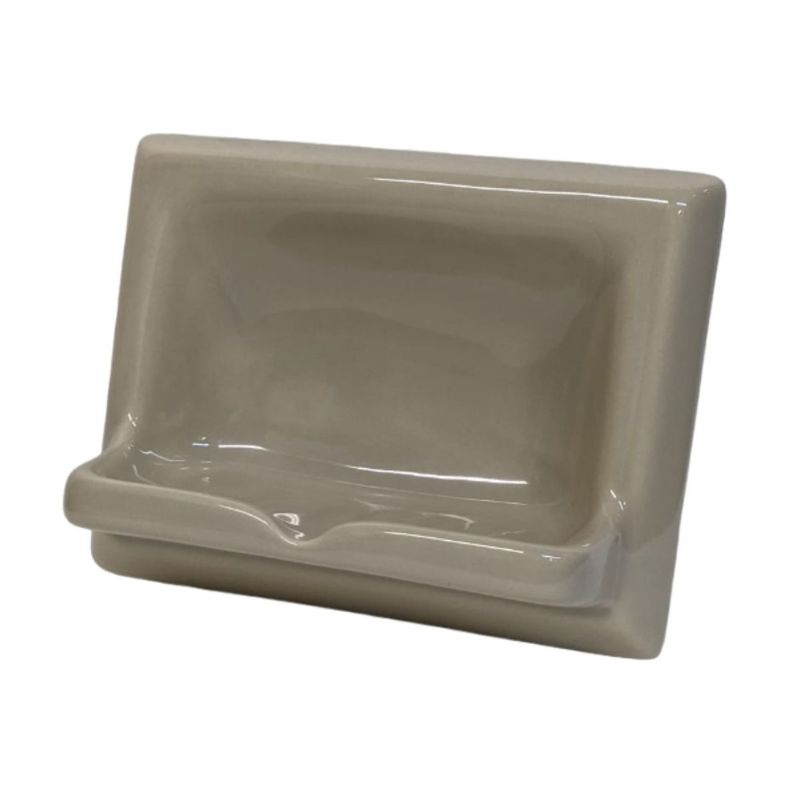 Ceramic Glaze Soap Dish Glossy Light Green Olive