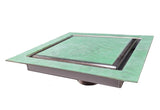SereneDrains Square Shower Drain Invisible Hidden 6 inch