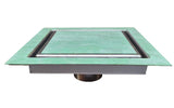 SereneDrains Square Shower Drain Invisible Hidden 6 inch
