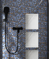 Mosaic Handmade Porcelain Penny Round - Shadow
