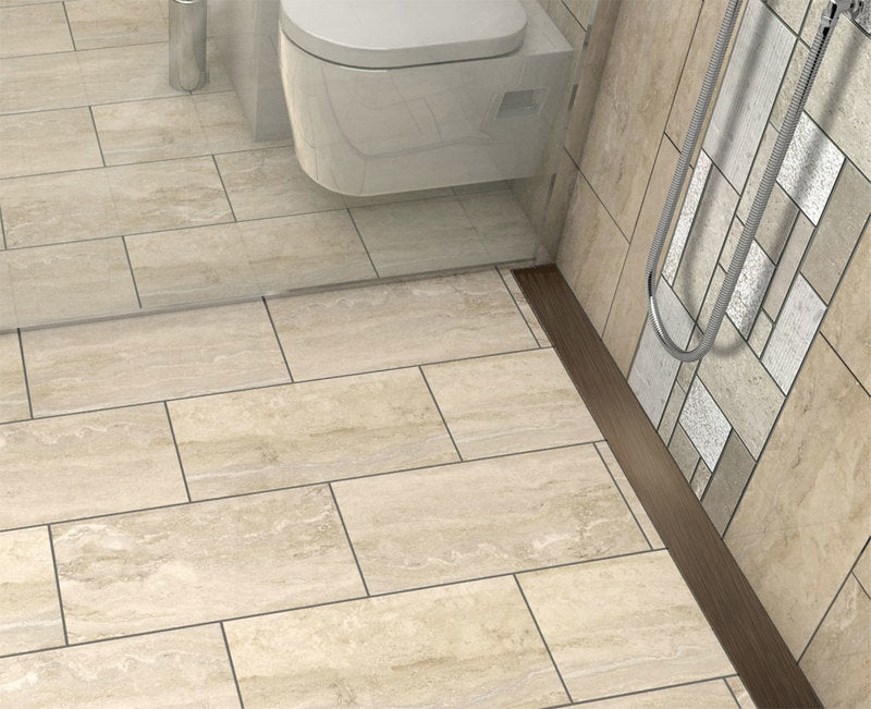 Quartz Linear Shower Drain Solid - Oil-Rubbed Bronze 36