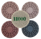 Eco Friendly Stone Polishing Pad Cheetah 8 Inch Set of 5