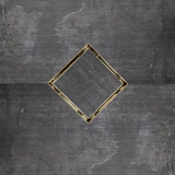 SereneDrains Square Shower Drain Tile Insert Satin Gold 5 Inch