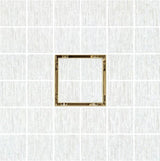 SereneDrains Square Shower Drain Tile Insert Satin Gold 5 Inch