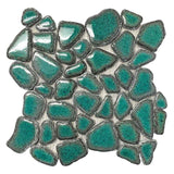Pele Glazed Pebbles Series - Teal Tide