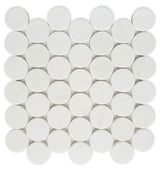 Mosaics Marble Penny Large - White 2x2