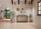 Alhambra Series White Ceramic Tile - Cafe