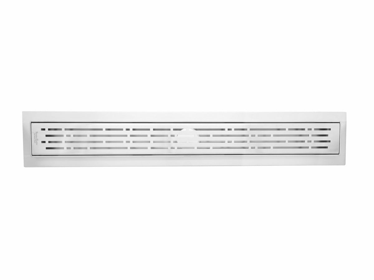 SereneDrains Linear Shower Drain Broken Lane Brushed 16