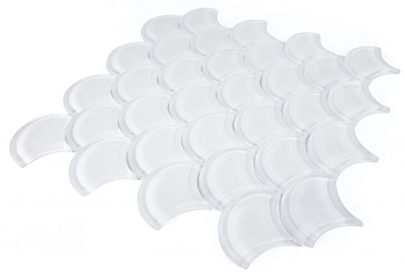 Mosaic Glass Tile - White