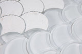 Mosaic Glass Tile - White